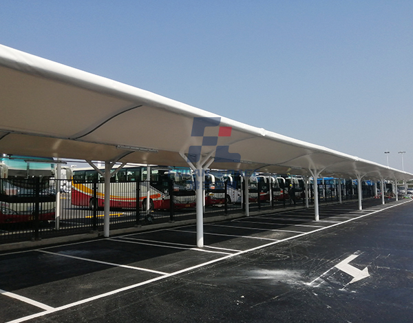 廣汽豐田商務車停車場雨棚膜結(jié)構(gòu)